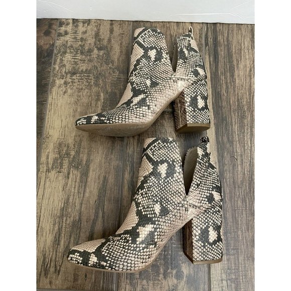 Steve‎ Madden Size 8 Rookie Bootie Boots Snakeskin Animal Print - Picture 6 of 13